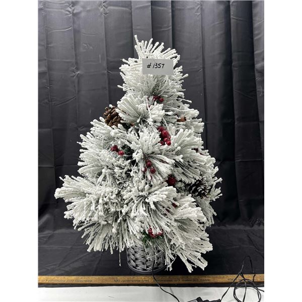 Flocked Artificial Christmas Tree Decoration (Untested)