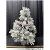 Image 1 : Flocked Artificial Christmas Tree Decoration (Untested)