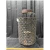 Image 2 : Large Rustic style Bamboo Metal Candle Lantern