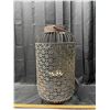 Image 3 : Large Rustic style Bamboo Metal Candle Lantern