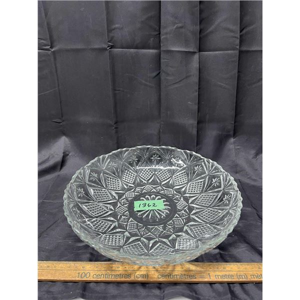 Vintage Gibson Home Jewelite Clear Glass Relish Dish