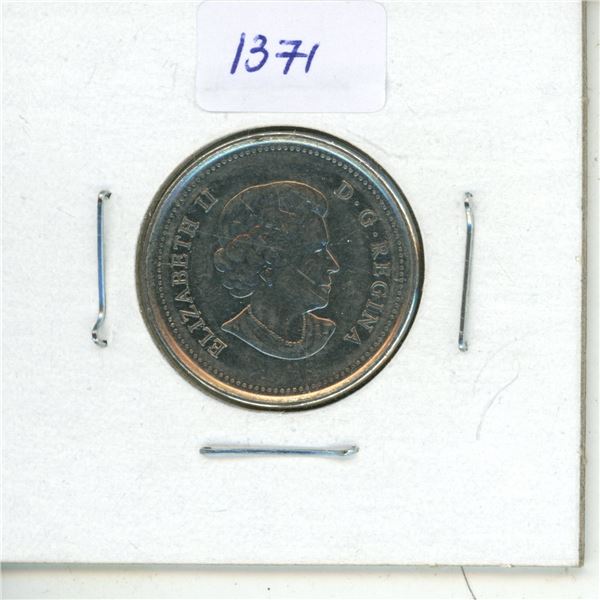 2013 Canadian 25 Cents