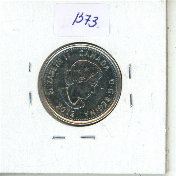 2012 Canadian 25 Cents