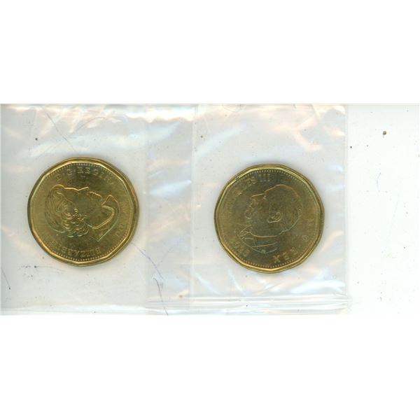 2025 One Canadian Dollar, 2016  One Canadian Dollar