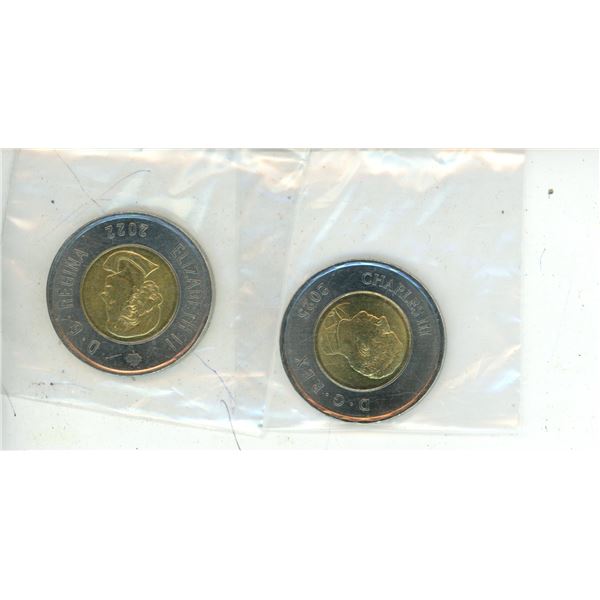 2022 Two Canadian Dollar, 2025 Two Canadian Dollar
