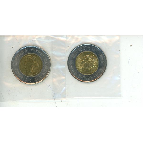 2020 Two Canadian Dollar, 2023 Two Canadian Dollar