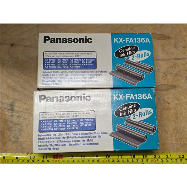 2 Panasonic KX-FA136A 2pack ink film