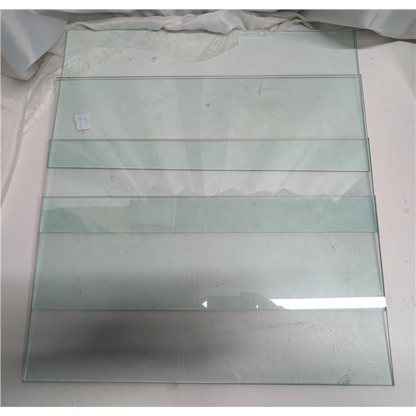 4 Glass Shelves 23.5x12 inch