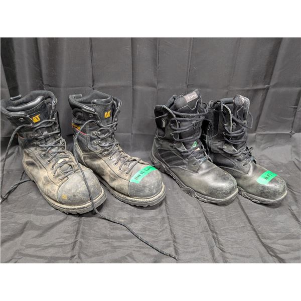 Work Boots, "Bates" Steel Toe size 8 Mens Thinsulate, "Caterpillar" Size 8.5 mens Steel Toe