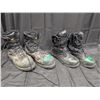 Image 1 : Work Boots, "Bates" Steel Toe size 8 Mens Thinsulate, "Caterpillar" Size 8.5 mens Steel Toe