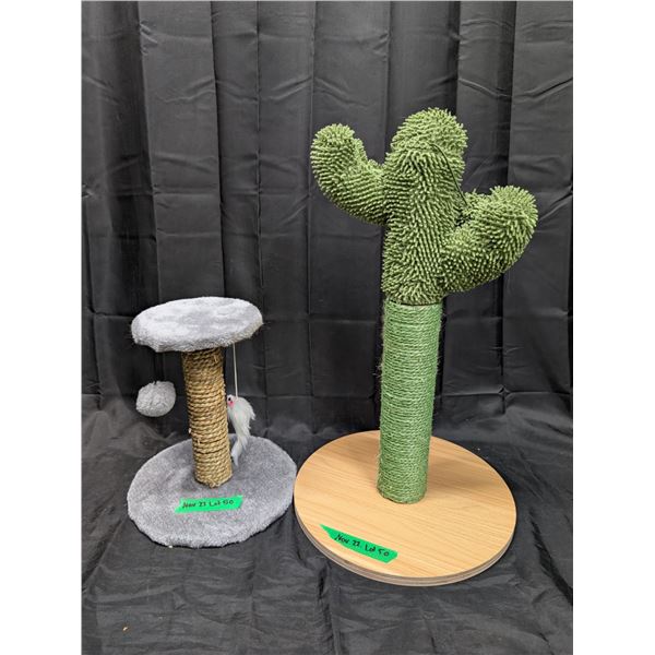 Cactus Shaped Cat Pole 22inches tall and Small Cat Pole