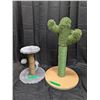 Image 1 : Cactus Shaped Cat Pole 22inches tall and Small Cat Pole