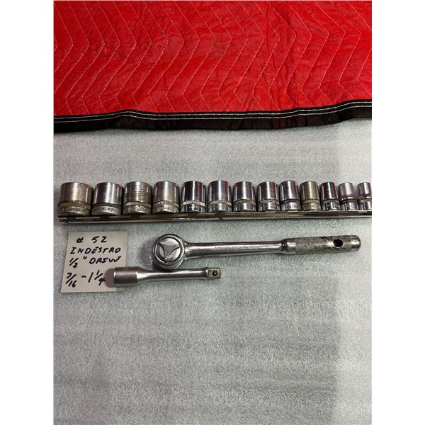 Indestro sockets 1/2 in drive 7/16 to 1-1/4