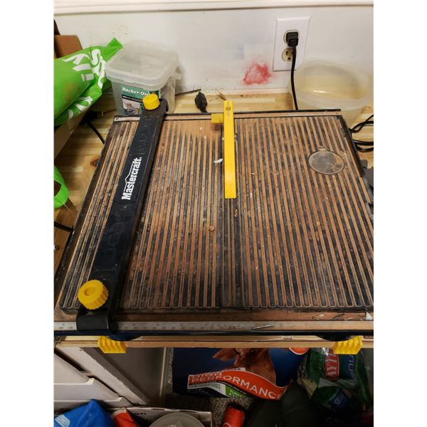 4 1/2 Wet Tile Saw "Mastercraft"
