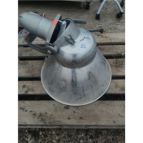 large yard light, unknown condition