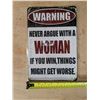 Image 2 : Warning Funny Sign 8"x11" Reproduction