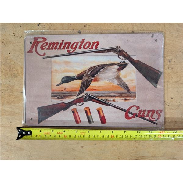 Remington Guns Signs 11"x8" Reproduction