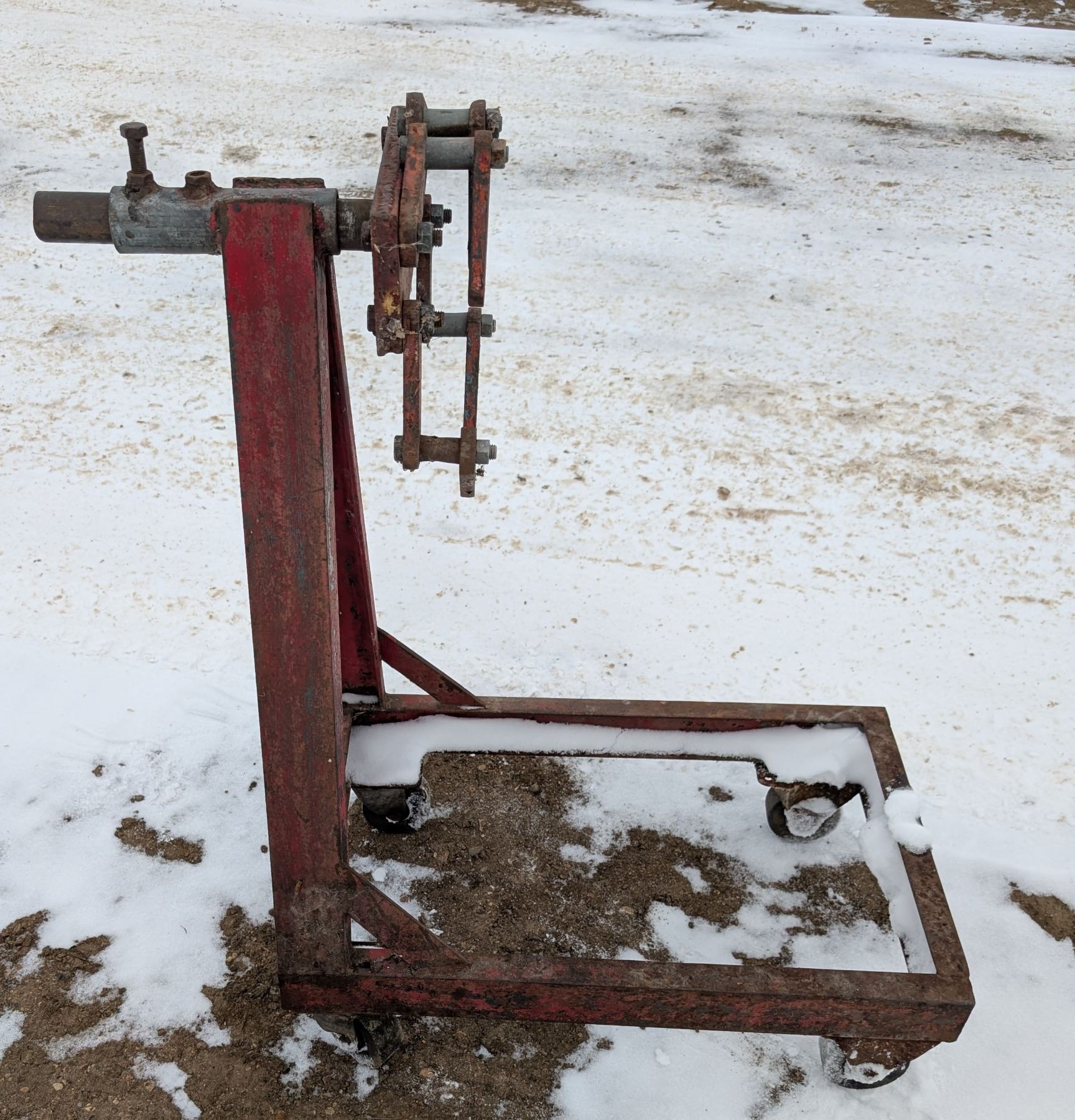 Red Engine Stand - Schmalz Auctions