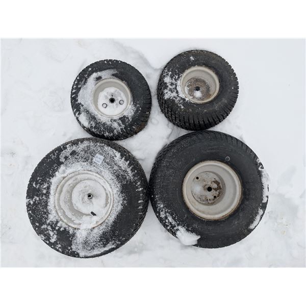 Set of Smaller Tires (2) 20x8.06 and (2) 15x6.00 (Dolly Tires)