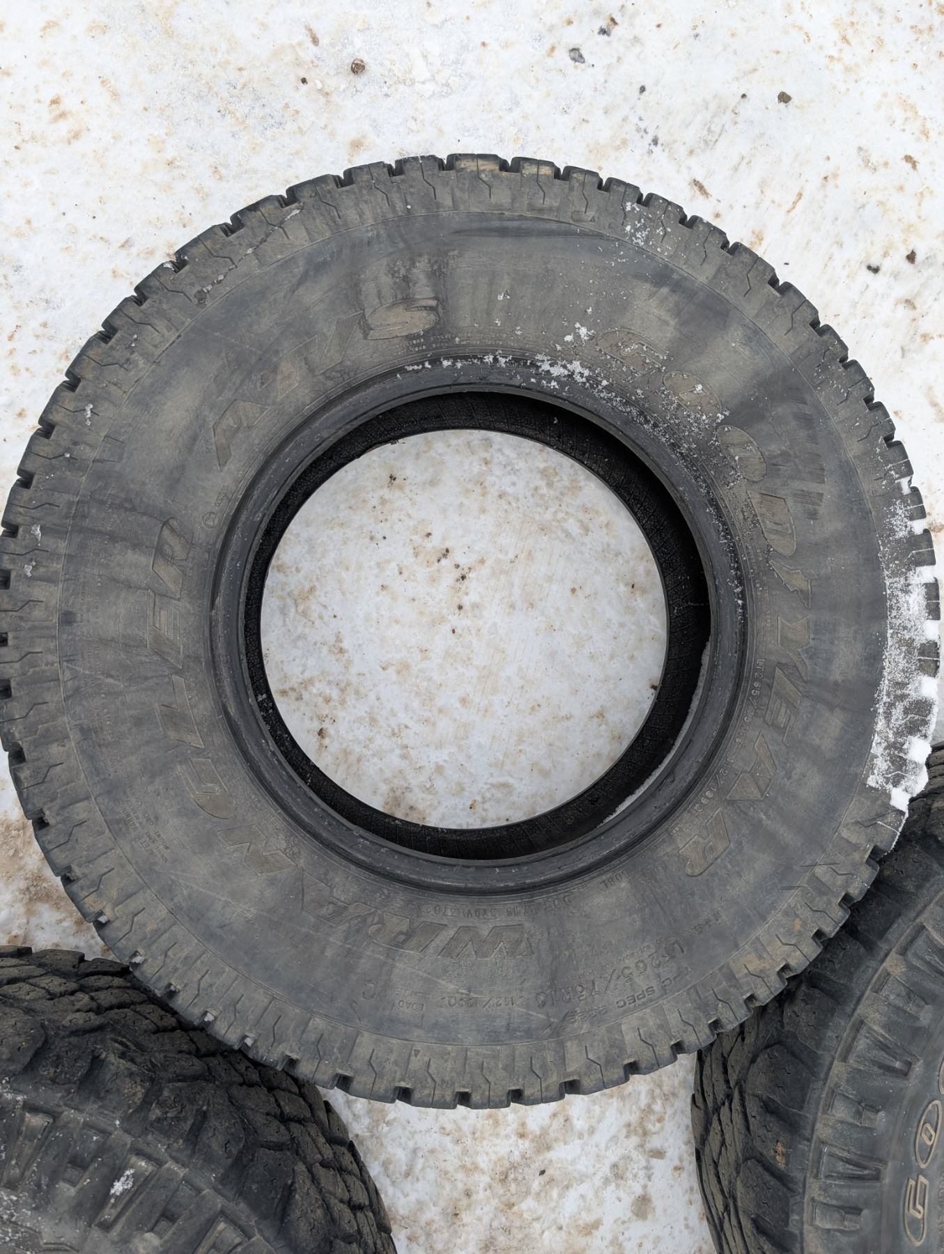 Set of (4) Good Year Tires LT265/75R16 (3) Different Tire Tread ...