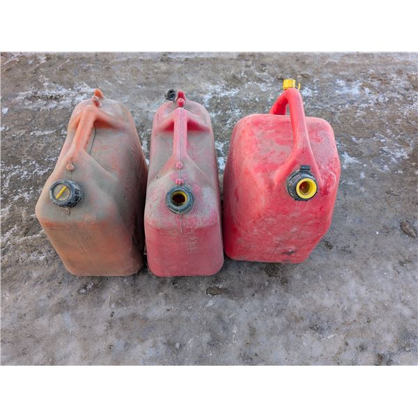 (3) Gas Jerry Cans (1) 25L (2) 20L