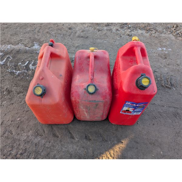 (3) Gas Jerry Cans (3) 20L