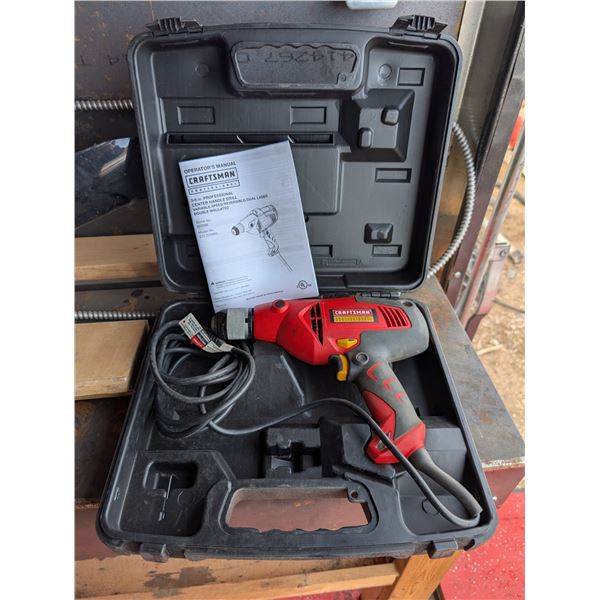 Craftsman 3/8" (10mm) Drill 120v W/ Original Case