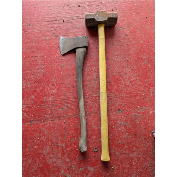 Vintage Axe, and Sledge Hammer
