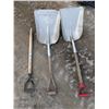 Image 2 : Lot of Snow Shovels w/ (1) Extra Shovel Handle