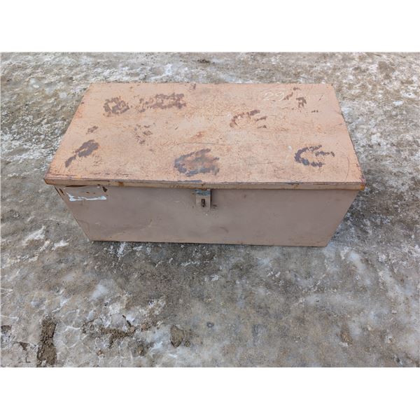 22"x17" Tin Metal Storage Container w/ handles