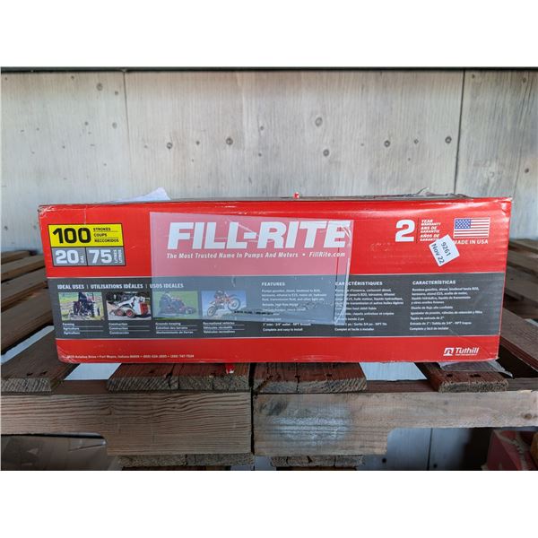 Fill Rite Hand Operated Pump For Gasoline/Diesel W? Original Box, Instructions, and etc.