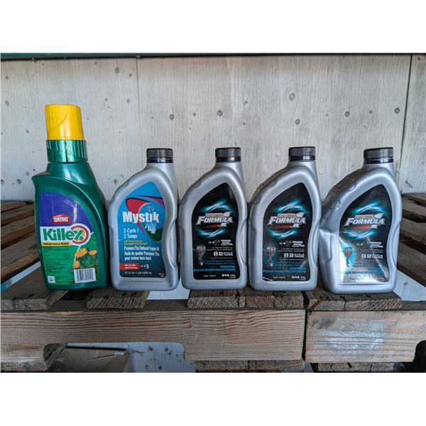 (3) Jugs of Motomaster Formula 1 2 Cycle temps and Misc. Jugs