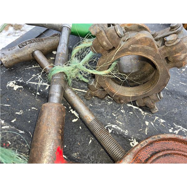 2 pipe cutters and misc item