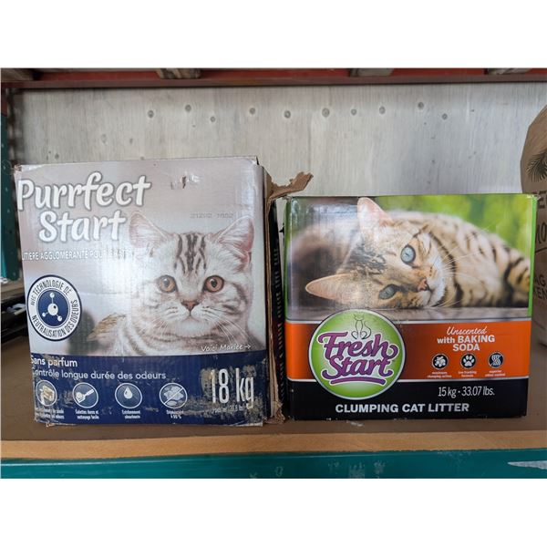 (2) Boxes of Cat Litter (almost Full each)