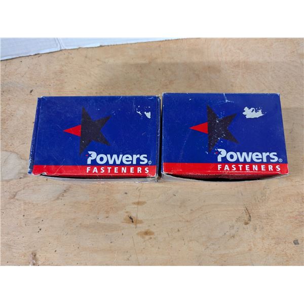 (2) Boxes of Power Fasteners 8mm Head Washer Pins