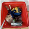 Image 4 : Tub of Misc. Tool Hardware and etc. (Bin is From Canada Post W/ Mark)