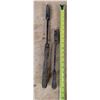 Image 3 : (2) Antique Soldering Irons 12" and 18"