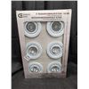 Image 1 : Commercial Electric Brand 3" Recessed Lighting Kit 6 Pack (New)