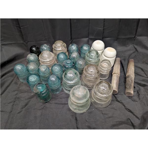 (25) Glass Insulators