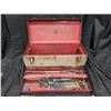 Image 1 : Vintage Tool Box w/ Misc. Tool Items