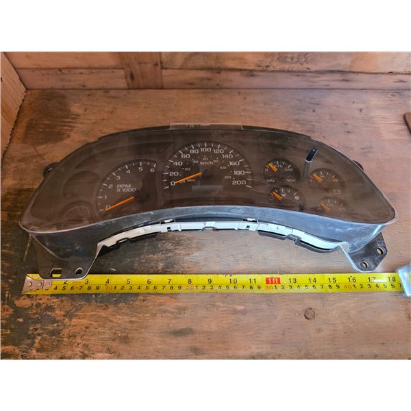 GMC speedometer dash