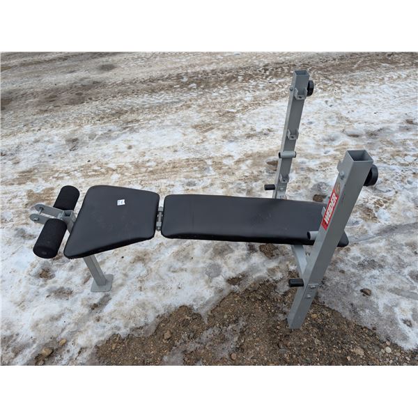 Weight Lifting Bench w/ Manual, Parts, and weights