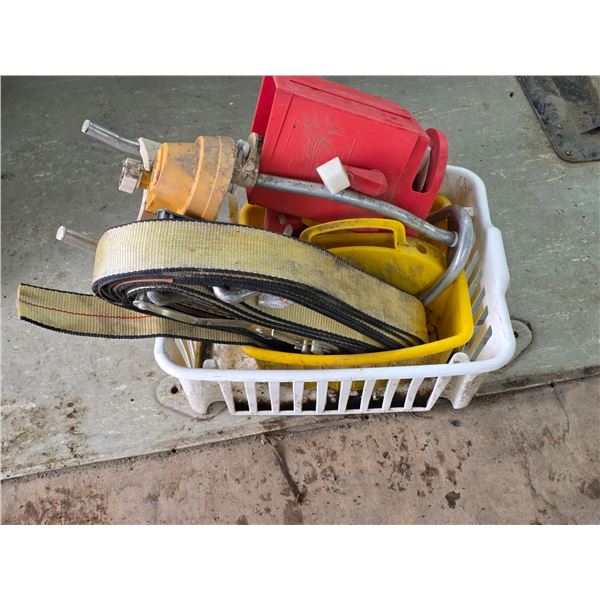 Ratcheting strap and misc items