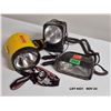 Image 4 : MIDLAND CB RADIO, WORKLIGHTS with 12 volt plug, RAYOVAC wearable worklight.  Vinyl Black Carry Case