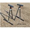 Image 1 : (2) ROLLER STANDS adjustable, foldable.  22" W x 24"L extendable to 47"H.