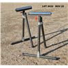Image 2 : (2) ROLLER STANDS adjustable, foldable.  22" W x 24"L extendable to 47"H.