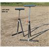Image 3 : (2) ROLLER STANDS adjustable, foldable.  22" W x 24"L extendable to 47"H.