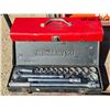 Image 1 : 1/2" Metric Drive SOCKET SET and "BEACH" metal TOOLBOX