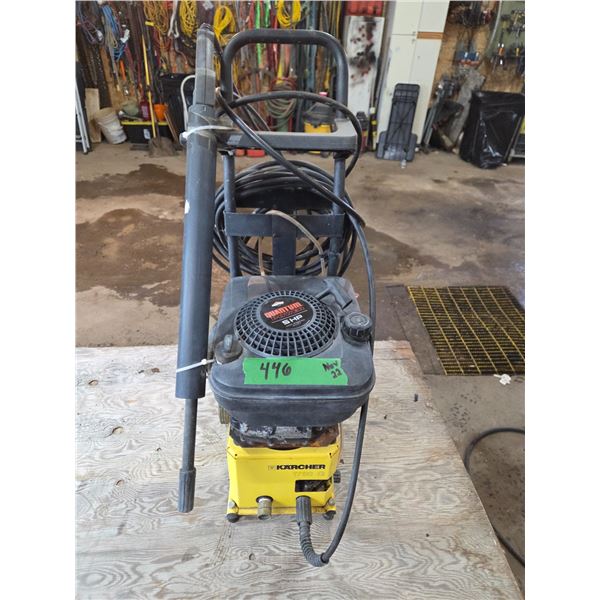 5HP 1750 karcher pressure washer- works good
