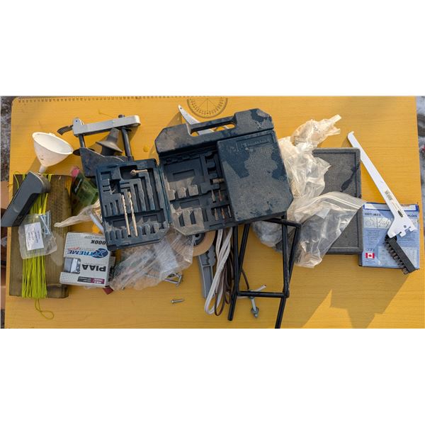 Box of Misc. Tool/Tool hardware as Shown